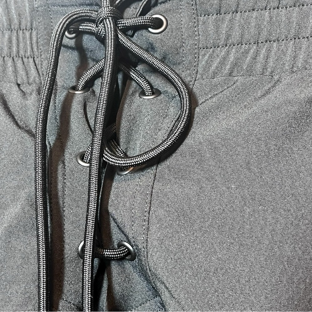 TomboyX 4XL Black Rainbow Drawstring Swim Trunks - Picture 6 of 11
